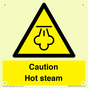 Caution Hot steam